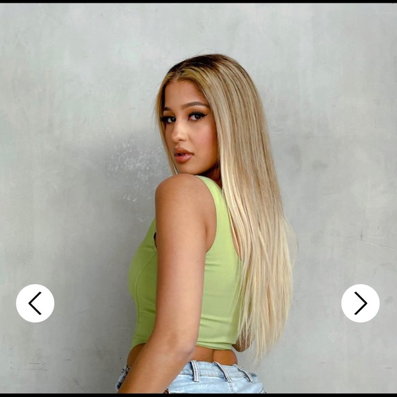 HONEYBUM tight corset top in green Beautiful! - Picture 3 of 5